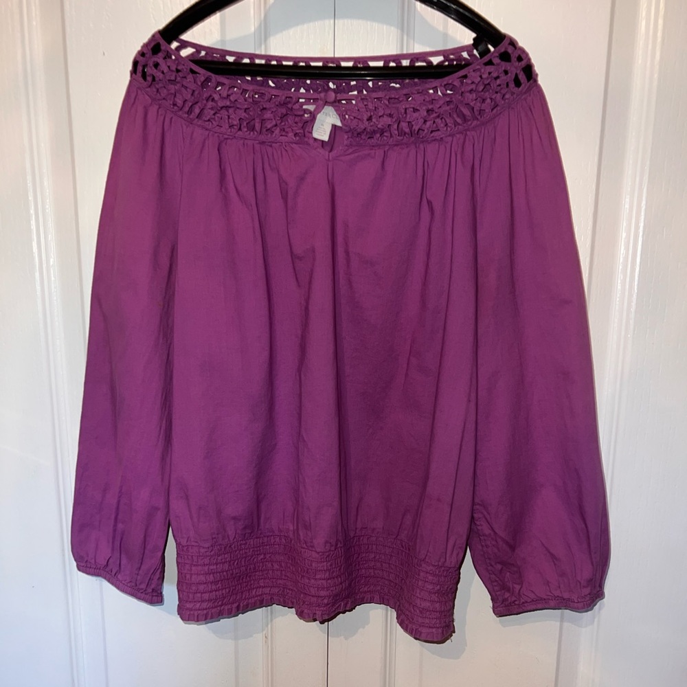 Purple blouse